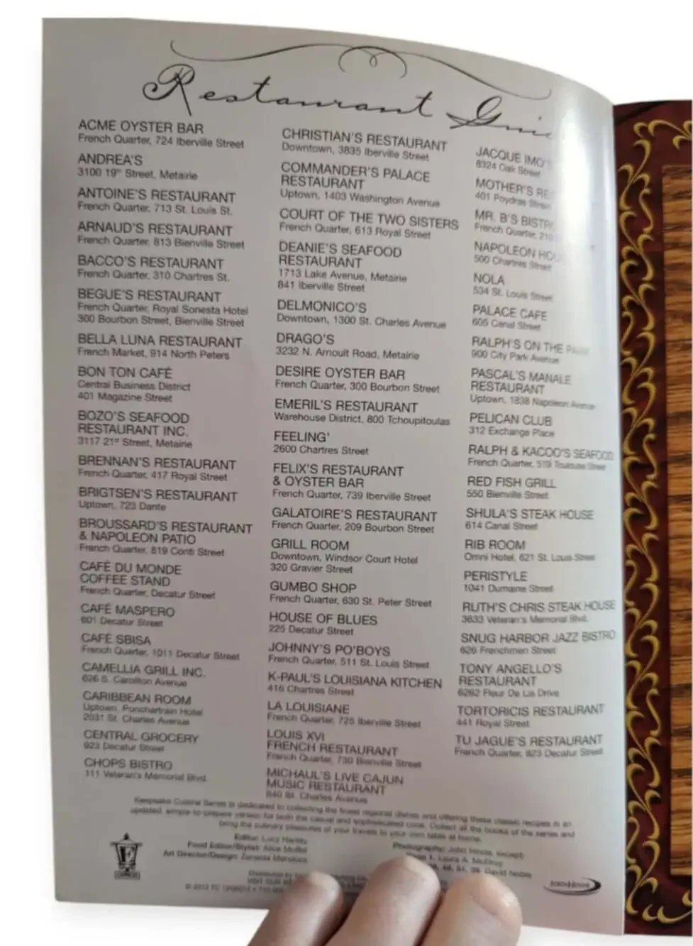Favorite Recipes from New Orleans Paperback Book 2012